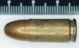 GER: 9mm Parabellum (Luger), kommerziell, britisch, Jahrgang 1944, Markierung H^N 44 9 m.m., hergestellt bei Royal Ordnance factory, Hirwaun, Wales