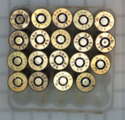 GER: Blinde Munition, 9mm Parabellum (Luger), kommerziell, Hersteller FN Herstal Belgien (FNB), Jahrgang 1983