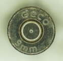 GER: Manipulierpatrone, 9mm Parabellum (Luger), kommerziell, Geco 9mm, Deutschland