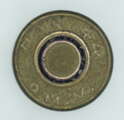 GER: 9mm Parabellum (Luger), kommerziell, britisch, Jahrgang 1944, Markierung H^N 44 9 m.m., hergestellt bei Royal Ordnance factory, Hirwaun, Wales